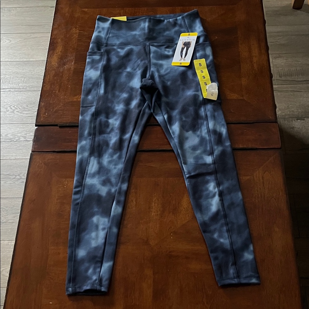Danskin Blue Tie-Dye Leggings